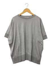 画像：ニット・セーター(薄手)/FREE/レーヨン/GRY/ウォッシャブルクールポンチョプルオーバー