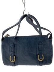 画像：ショルダーバッグ/レザー/NVY/無地