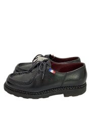 画像：シューズ/40/BLK/レザー/ソール減り、ソールひび、履きジワあり