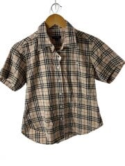 画像：半袖ブラウス/M/コットン/マルチカラー/チェック