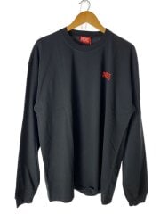 画像：長袖Tシャツ/XL/コットン/BLK/A20037