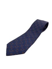 画像：ネクタイ/シルク/NVY/総柄/メンズ