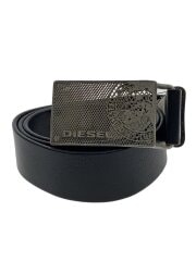 画像：ベルト/レザー/BLK/メンズ/1-MESHBUCKLE