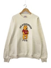 画像：くまのプーさん/スウェット/L/コットン/WHT/プリント//