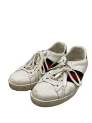 画像：ローカットスニーカー/US8.5/WHT/レザー/386750