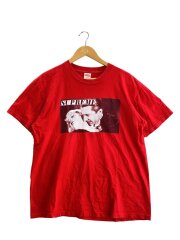 画像：Tシャツ/M/コットン/RED/無地//