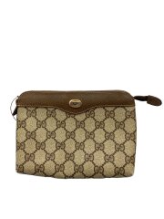 画像：ポーチ_GGプラス/レザー/BRW