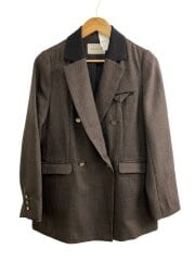 画像：ダブルブレストジャケット/38/ポリエステル/BRW/25616149