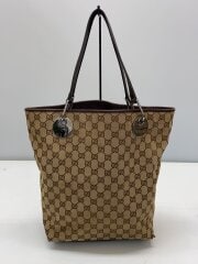 画像：トートバッグ/キャンバス/BRW/総柄/120336 002058