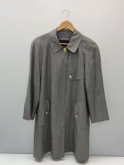 画像：トレンチコート/7/シルク/GRY/チェック/07-073-06
