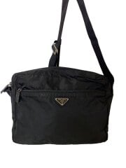 画像：ショルダーバッグ/ナイロン/BLK/無地/B8985