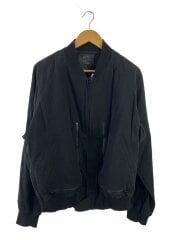 画像：ブルゾン/3/コットン/BLK/無地/UY-Y03-004