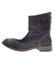 画像：バックジップ/ブーツ/40/BLK/スウェード/PE-7885-03