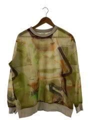 画像：AARON NUANCE ART TOP/FREE/ポリエステル/GRN/総柄/0125201810520