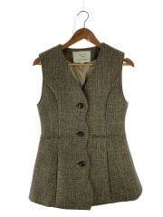 画像：WAVE BONDING FLARE VEST/ベスト/S/ポリエステル/BEG/0125206860320