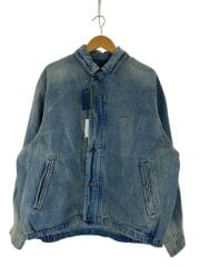 画像：クラッシュドデニムブルゾン/L/デニム/IDG/251-1535