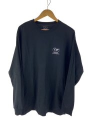 画像：長袖Tシャツ/XXL/コットン/BLK/プリント/FCRB-260078
