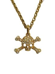 画像：ネックレス/ラインストーン/GLD/トップ有/レディース