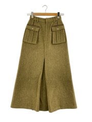 画像：UND TWEED WORK DETAIL SKロングスカート/S/ポリエステル/KHK/0225209610799//
