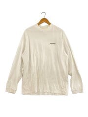 画像：長袖Tシャツ/XL/コットン/WHT//