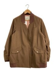 画像：MILITARY DOCKING COLLARLESS J/FREE/ポリエステル/BRW/0125206910290//