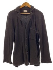 画像：テーラーカーディガン/空紡糸ワッフル/カーディガン(厚手)/44/コットン/BLK/201CW