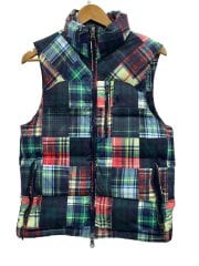 画像：ダウンベスト/XS/ポリエステル/マルチカラー/タータンCK