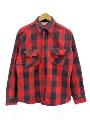 画像：70s-80s/三角タグ/USA製/ネルシャツ/L/コットン/チェック