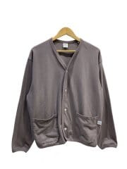 画像：26SS/コットンVネックカーディガン/4/コットン/GRY/OR-C0523PEY