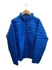 画像：ジャケット/L/ポリエステル/BLU/無地/84212FA24/ナノ・パフ・ジャケット