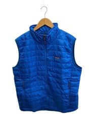 画像：ベスト/L/ナイロン/BLU/無地/84242FA24/ナノ・パフ・ベスト