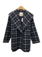 画像：コート/--/ウール/GRY/チェック