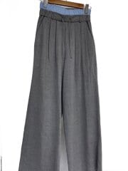 画像：Easy Double Waist Pants/スラックスパン/M/レーヨン/グレ/無地/21241465807
