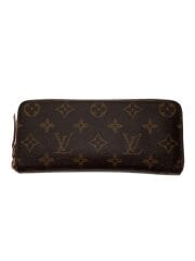 画像：ポルト・フォイユ・クレマンス_モノグラム・キャンバス_ローズバレリーヌ/PVC/BRW/レディース