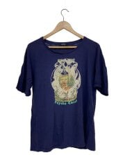 画像：12AW/鹿 PSYCHO COLOR フロントプリント/Tシャツ/FREE/ネイビー/J8811//