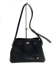 画像：ハンドバッグ_オールレザー/レザー/BLK