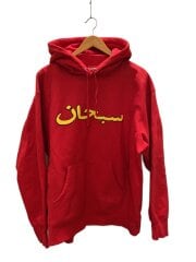 画像：Arabic Logo Hooded Sweatshirt/パーカー/L/コットン/RED