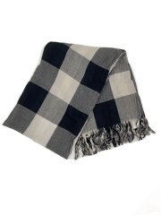 画像：ストール/--/BLK/チェック/レディース