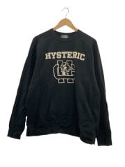 画像：24AW/H SCHOOL/プリントスウェット/L/コットン/BLK/02243CS08//