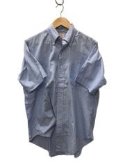 画像：USA製/makers/80s～90s/半袖シャツ/15.5/コットン/BLU