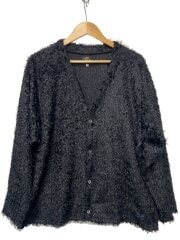 画像：V Neck Cardigan - Feather Tulle/カーディガン(厚手)/L/BLK/TY380
