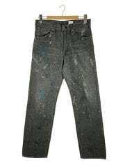 画像：Straight Denim Pant/2/デニム/BLK/2/デニム/BLK/B-003-P02