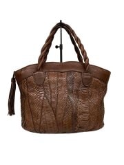 画像：ショルダーバッグ/レザー/BRW/無地