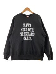 画像：23SS/SD US Cotton H.N.D LOGO CREW SWEAT/色移り有//