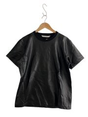 画像：STRETCH VEGAN LEATHER T-SHIRT/Tシャツ/L/ポリエステル/BLK/5B004-0123-