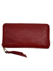 画像：ジッピー・ウォレット_モノグラム・アンプラント/レザー/RED/メンズ