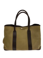 画像：ガーデンパーティ pm/トートバッグ/キャンバス/KHK/無地