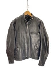 画像：シングルライダースジャケット/38/牛革/BLK/ライナー欠品