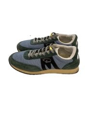 画像：ローカットスニーカー/28cm/GRN×BLU/スウェード