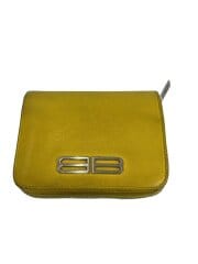 画像：2つ折り財布/レザー/YLW/レディース/674847